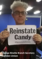 George Binette supports Candy