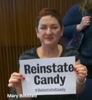 Mary Bousted supports Candy